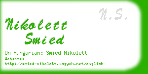 nikolett smied business card